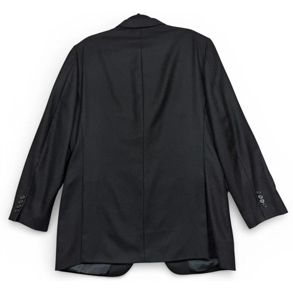 John W Nordstrom Black 100% Cashmere Suit Jacket Blazer Men's 42L